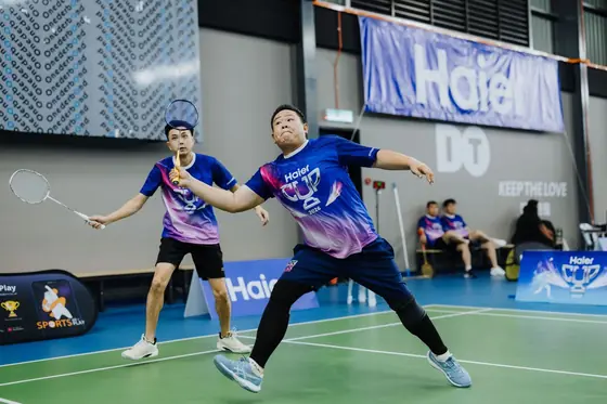Haier Cup badminton players