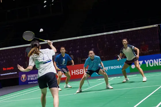 Badminton doubles competition